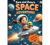 Zara and Zuzu’s Space Adventure! (Includes 15 Colouring pages): Story for kids to know about the planets and space in a fun way!!