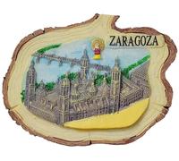 Zaragoza Aragon España imán para nevera recuerdo de viaje para decoración de nevera, calcomanía magnética artesanal
