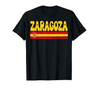 Zaragoza Ciudad España Vintage Estética Vacaciones de Verano Camiseta
