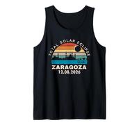 Zaragoza, España Eclipse Solar Total 2026 Camiseta sin Mangas