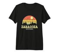 Zaragoza Vintage Camisa De Horizonte Ciudad De Zaragoza Camiseta Premium