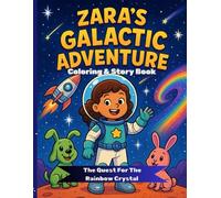 Zara's Galactic Adventure (The Quest For The Rainbow Crystal): A story+coloring Book adventure through space for young explorers age 4-8