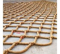 ZARBAILRE Anticaídas Cuerda De Red 5×7m, Red De Seguridad para Balcones Gatos, Red De Cuerda De Cáñamo Grueso 6 mm, Agujero 10 cm para Gatos y Mascotas