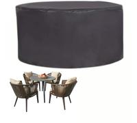 ZARBAILRE Funda Muebles de Jardín 125x70cm, Redonda Funda para Muebles de Exterior, Funda Muebles Exterior Impermeable 420D, Aplicable A Mesa Jardin Exterior Muebles Jardin Exterior