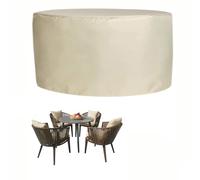 ZARBAILRE Funda Muebles de Jardín 200x75cm, Redonda Funda para Muebles de Exterior, Funda Muebles Exterior Impermeable 420D, Aplicable A Mesa Jardin Exterior Muebles Jardin Exterior