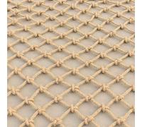 ZARBAILRE Red De Seguridad para Niños 0.5×10m, Red De Cuerda De Decoración De Techo, Cuerda De Red Anticaídas para Gatos y Mascotas Grueso 3 mm, Agujero 15 cm