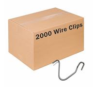 ZAREBA TPWC100 - Clips de alambre con poste en T, paquete de 2000