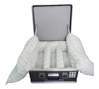 ZARGES Recipiente de seguridad AKKU SAFE, L x A x H 600 x 600 x 250 mm, aluminio, a partir de 2 unid.