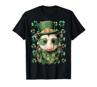 Zarigüeya Irlandesa en Gafas de Sol tréboles día de San Patricio zarigüeya Camiseta