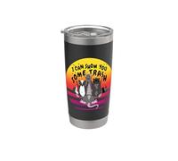 Zarigüeya Mapache Rata Equipo Basura Pandilla Hagamos Vaso térmico de acero inoxidable de doble pared