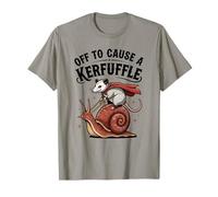 Zarigüeya Montando un Caracol Divertido Animal alborotador Kerfuffle Camiseta