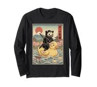 Zarigüeya Ninja Japón Vintage Japonés Ukiyo-e Arte Manga Larga
