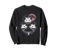 Zarigüeyas Howling To Moon Vintage Retro Style Funny Feral 90s Sudadera