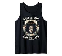 Zarigüeyas Solo una Chica Que ama Las zarigüeyas Amante de la Naturaleza Floral Camiseta sin Mangas