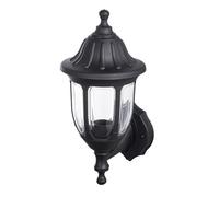 Zarivy Aplique Exterior Negro IP44 con casquillo E27, dimensiones 36,2x16,6x20,5 cm, ideal para iluminar ambientes exteriores.