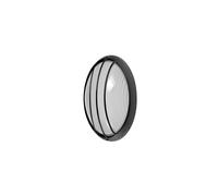 Zarivy Aplique exterior ovalado de aluminio, E27, 10,5x22x14 cm, IP44, ideal para iluminación en exteriores y resistencia a la intemperie.