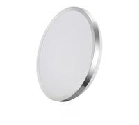 Zarivy Aplique Super LED de superficie 24W 2490lm 4000K Ø38x5cm, marco cromado, ideal para iluminar espacios interiores y exteriores.