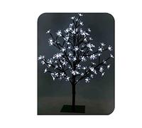 Zarivy Árbol 3D con tronco recto de 60 cm, 120 LEDs en blanco frío, IP44, perfecto para decoraciones navideñas y ambientes festivos.