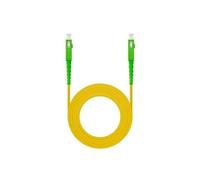 Zarivy Cable de fibra monomodo SC/APC-SC/APC 15m LSZH amarillo, ideal para conexiones de alta velocidad y transmisión de datos segura.