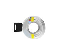 Zarivy Carrete de cable coaxial apantallado de aluminio 50 m, ideal para instalaciones eléctricas y transmisión de señales.