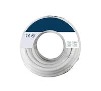 Zarivy Carrete de cable paralelo 2x0,50mm blanco 25m para audio, ideal para conexiones en instalaciones eléctricas y sistemas de sonido.