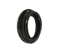 Zarivy Carrete de manguera tubular H05VV-F 3G 1,00 mm² negro, 50 m, ideal para uso en exteriores y conexión de herramientas eléctricas.