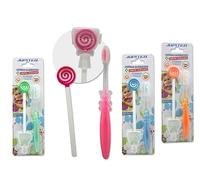 Zarivy Cepillo de Dientes Infantil con Limpiador de Lengua, Suave para encías, promueve higiene bucal y facilita el Cepillado en niños.