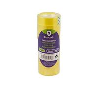 Zarivy Cinta adhesiva transparente 33x19 mm, paquete de 8 unidades, ideal para envoltura, manualidades y reparaciones.