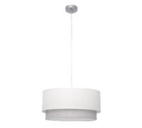 Zarivy Colgante 3xe27 Blanco y Gris, Dimensiones Regx50x50 cm, Ideal para Iluminar Espacios y Decorar Ambientes.