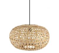 Zarivy Colgante de bambú negro/natural, 1xE27, medidas 50x50 cm, ideal para iluminar y decorar espacios modernos y naturales.