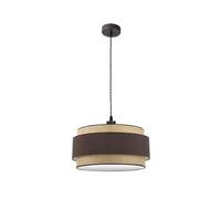 Zarivy Colgante de luz 2xe27, acabado natural/marrón, dimensiones 50x50 cm, ideal para decorar y iluminar espacios interiores.