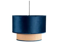 Zarivy Colgante LED 2 Pantallas, E27, 40x40 cm, Color Azul, Ideal para Iluminar Salas y Comedores.