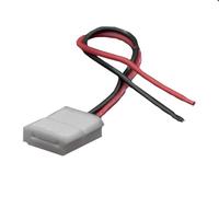 Zarivy Conector LED Strip 10 mm, cable de 15 cm, paquete de 2 piezas, ideal para extensiones de tiras LED y conexiones seguras.