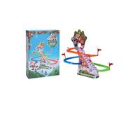 Zarivy Escena navideña infantil con movimiento, luces LED y música, ideal para decoraciones festivas y entretenimiento de niños.