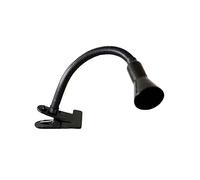 Zarivy Flexo con pinza E14 40W color negro, ideal para lectura, escritorio y espacios reducidos.