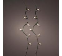 Zarivy Guirnalda LED vintage de 1119 cm, 8 funciones, efecto centelleante, ideal para decorar interiores y crear ambientes festivos.