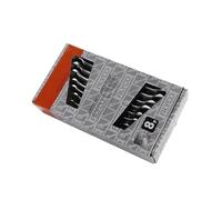 Zarivy JGO 8 Llaves Fijas 6x7-20x22, Fabricación Resistente, Ideal para Ajustar Tuercas y Tornillos en Mantenimiento y Reparaciones.