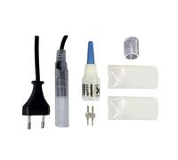 Zarivy Kit alimentador conector para tubo flexible; compatibilidad con Flexilux y Flexiled; ideal para sistemas de iluminación y ahorro energético.