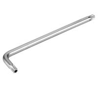 Zarivy Llave acodada Torx inviolable T45 de acero, alta resistencia, ideal para trabajos de fijación en espacios reducidos y seguridad en sistemas cerrados.