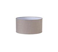 Zarivy Pantalla Cilíndrica E27 Lino Gris 35x35x20 cm - Ideal para decoración de interiores y mejora de iluminación ambiental.