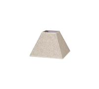 Zarivy Pantalla de lámpara E27, lino beige, dimensiones 25x11x18 cm, ideal para decoración de interiores y suavizar la luz ambiental.