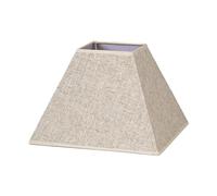 Zarivy Pantalla de lámpara E27, lino beige, dimensiones 45x20x32 cm, ideal para ambientes cálidos y decoración de interiores.