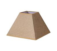 Zarivy Pantalla de lámpara tipo pirámide E27, marrón, dimensiones 45x20x32 cm, ideal para decoración y ambientación.