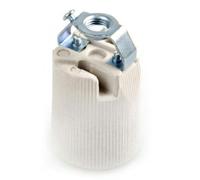 Zarivy Portalámparas E-27 de porcelana M10, ideal para luminarias, fácil instalación y compatible con bombillas estándar.