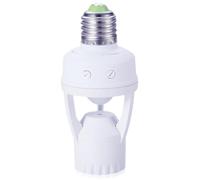 Zarivy Portalámparas E27 con sensor de movimiento 360º, ideal para iluminación automática en exteriores y espacios interiores.