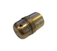 Zarivy Portalámparas E27 de rosca, acabado en latón, ideal para lamparas de interior y exterior, aporta estilo y funcionalidad.