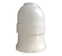 Zarivy Portalámparas reforzado E27 blanco, ideal para iluminación en interiores y exteriores, resistente y versátil para todo tipo de bombillas.