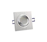 Zarivy Portalámparas unidireccional en color plata, con diseño elegante; ideal para iluminación focalizada en hogares y oficinas.