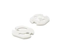 Zarivy Protector Giratorio Adhesivo para Enchufe, Color Blanco, Evita Accidentes Infantiles, Uso en hogares y oficinas.