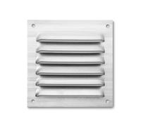 Zarivy Rejilla de Aluminio 100x100 mm con mosquitera, antiinsectos, ventilación óptima, Ideal para hogares y Espacios comerciales.
